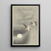 Oies en vol - Ohara Koson — cuadro enmarcado en la pared