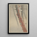 Lierre rouge - Ohara Koson — cuadro enmarcado en la pared