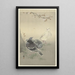Three Tame Pigeons - Ohara Koson — framed artwork on a wall