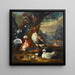 Birds in a Landscape - Pieter Casteels III — framed artwork on a wall