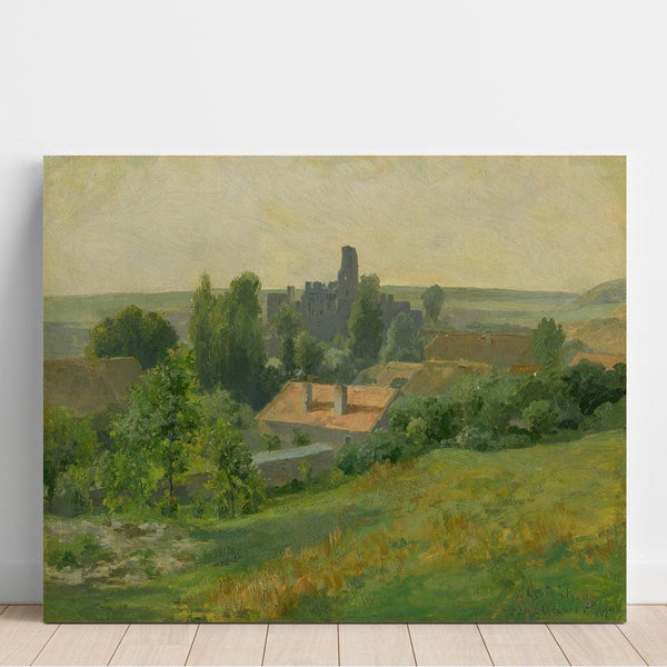 Reproduction of the painting Okor Castle - Ľudovít Čordák
