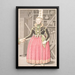 A young girl in wedding dress - Olavius — framed artwork on a wall