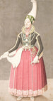 Mujer con traje de granjera islandesa - Olavius — vista de la obra