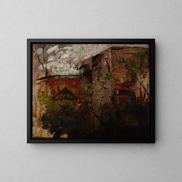 Edificios II - Olga Boznańska — cuadro enmarcado en la pared