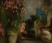 Flores en una terraza - Olga Boznańska — vista de la obra
