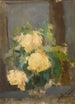 Rosas doradas - Olga Boznańska — vista de la obra