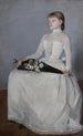 Dama con vestido blanco - Olga Boznańska — vista de la obra
