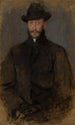 Portrait Painting of Antoni Kamieski 1860-1933 painter - Olga Boznańska — artwork view