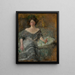 Retrato de Elza Krauze - Olga Boznańska — cuadro enmarcado en la pared