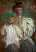 Portrait painting of Julia Puget née Kwilecka with her son Jacek - Olga Boznańska — artwork view