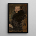 Portrait of Kazimierz Wize - Olga Boznańska — framed artwork on a wall