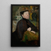 Portrait of Mrs. Getter - Olga Boznańska — framed artwork on a wall