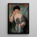 Retrato de la Sra. Horain - Olga Boznańska — cuadro enmarcado en la pared