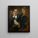 Portrait Painting of Mme and M. Smogorzewski - Olga Boznańska — framed artwork on a wall