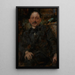 Retrato del pintor Marcin Samlicki - Olga Boznańska — cuadro enmarcado en la pared