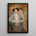 Portrait of Two Young Ladies - Olga Boznańska — framed artwork on a wall
