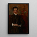 Retrato de Wadysaw Chmielarczyk - Olga Boznańska — cuadro enmarcado en la pared