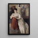 Retrato de Zofia Federowicz - Olga Boznańska — cuadro enmarcado en la pared