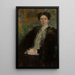 Portrait painting of Zofia Kirkor-Kiedro née Grabska 1872-1952 - Olga Boznańska — framed artwork on a wall