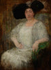 Retrato de una escritora francesa Gabrielle Réval - Olga Boznańska — vista de la obra