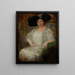 Retrato de una escritora francesa Gabrielle Réval - Olga Boznańska — cuadro enmarcado en la pared