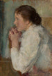 Retrato de una dama de perfil - Olga Boznańska — vista de la obra