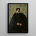 Portrait of a Woman - Olga Boznańska — framed artwork on a wall