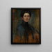 Self-portrait - Olga Boznańska — framed artwork on a wall