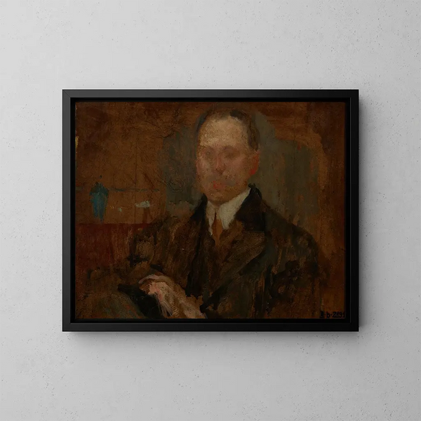 Esquisse pour un portrait masculin - Olga Boznańska — cuadro enmarcado en la pared