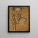 Sketch of the portrait of M. Beyley - Olga Boznańska — framed artwork on a wall