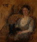 Estudio de una figura femenina - Olga Boznańska — vista de la obra