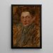 Estudio de una figura masculina - Olga Boznańska — cuadro enmarcado en la pared