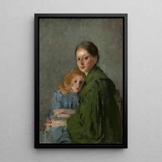 Olga Boznanska - Study of a woman with a girl.webp