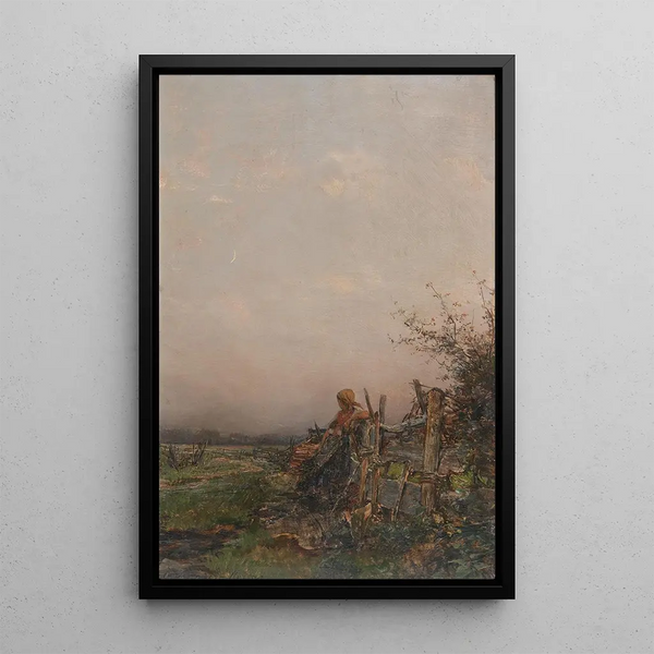 Crepúsculo - Olga Wisinger-Florian — cuadro enmarcado en la pared