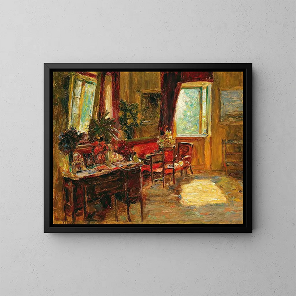 Interior - Olga Wisinger-Florian — cuadro enmarcado en la pared