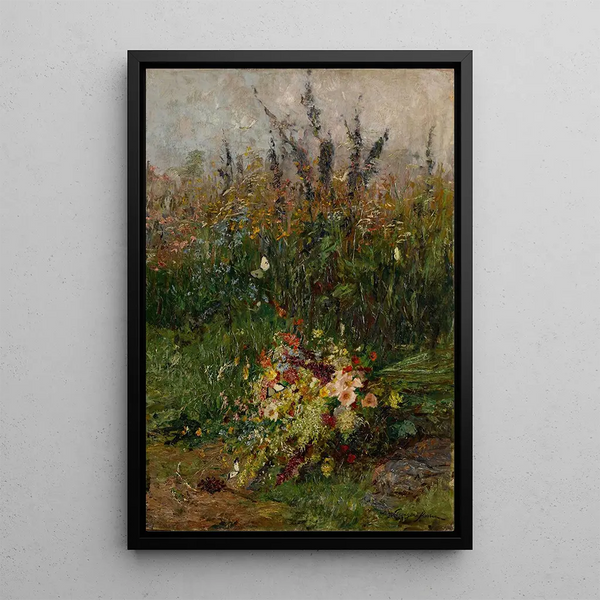 Flores de verano de los campos - Olga Wisinger-Florian — cuadro enmarcado en la pared