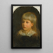 Charles Downing Lay Retrato del hijo del artista - Oliver Ingraham Lay — cuadro enmarcado en la pared