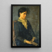 Hester Marian Wait Lay Retrato de la esposa del artista - Oliver Ingraham Lay — cuadro enmarcado en la pared