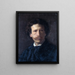 Self-portrait Painting - Oliver Ingraham Lay — framed artwork on a wall