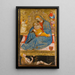 La Virgen de la humildad con la Tentación de Eva - Olivuccio di Ciccarello — cuadro enmarcado en la pared