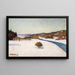 Winter Landscape Painting - Olof Sager-Nelson — framed artwork on a wall