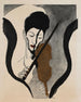 Impression of a violinist portrait by Suwa Nejiko - Onchi Kōshirō — artwork view