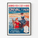 Onival-sur-Mer | cartel vintage — cuadro enmarcado en la pared