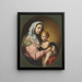 Virgen con Niño - Onorio Marinari — cuadro enmarcado en la pared