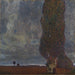 Storm Approaching The Big Poplar II - Gustav Klimt — displayed in an interior