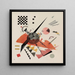 Naranja - Wassily Kandinsky — cuadro enmarcado en la pared