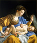 La Virgen con el Niño Jesús dormido - Orazio Gentileschi — vista de la obra