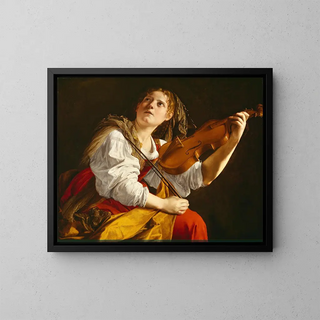 Orazio Gentileschi - Young Woman With A Violin Saint Cecilia.webp