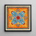 Assyrian Ornament Painting - Elizabeth A Nedwill — framed artwork on a wall