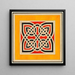 Celtic Ornament Painting - Elizabeth A Nedwill — framed artwork on a wall